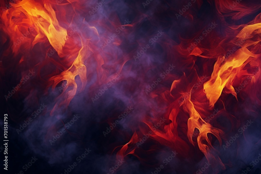 A captivating background filled with dynamic flames and billowing smoke, the vivid contrast of fiery hues against the darkened smoky backdrop. A captivating background filled with dynamic flames and billowing smoke, the vivid contrast of fiery hues against the darkened smoky backdrop.