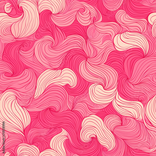 Pink Seamless Line Pattern, Abstract Pink Background