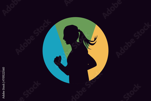 Woman Wellness, Success, Empowered and Health logo design