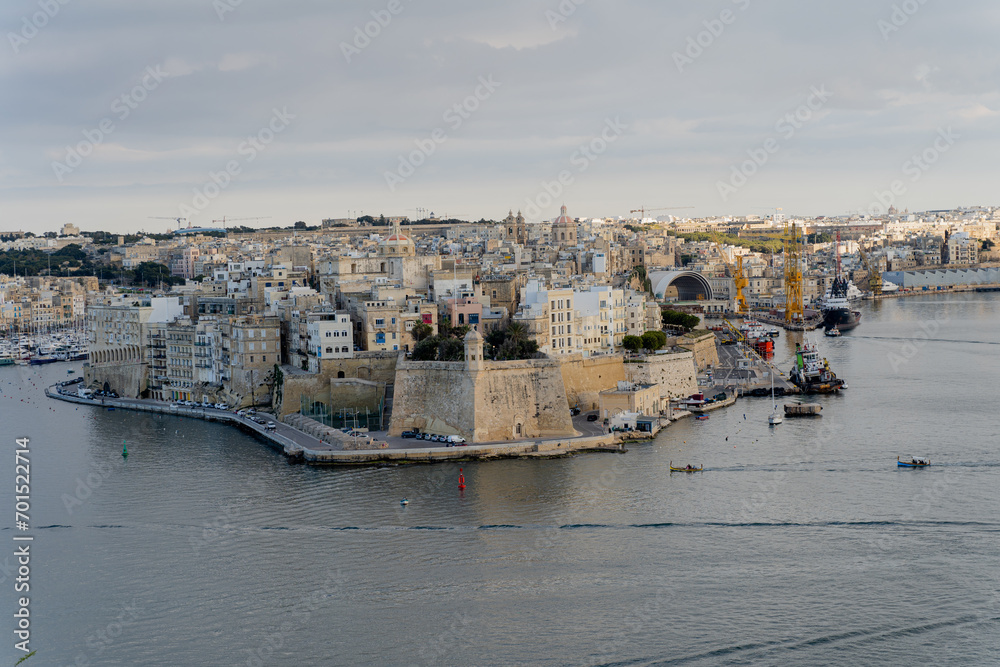 Malta. Old town Valletta. Overall plan.