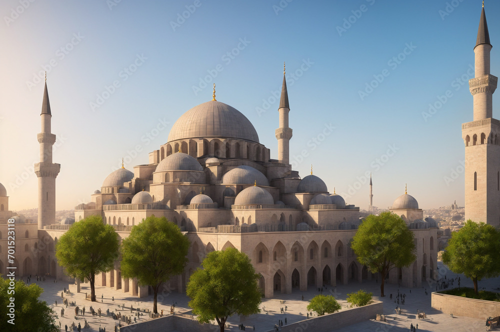 mosque under blue sky