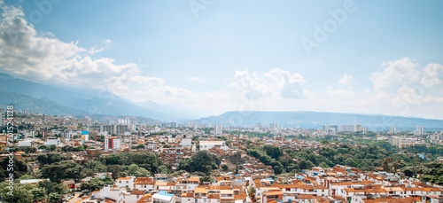 Panoramic view of Bucaramanga city, Santander, Colombia, Urban © sergio