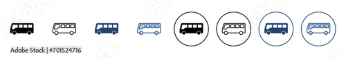 Bus icon vector. bus sign and symbol photo