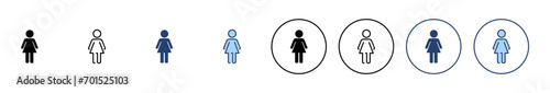 Female icon vector. woman sign and symbol