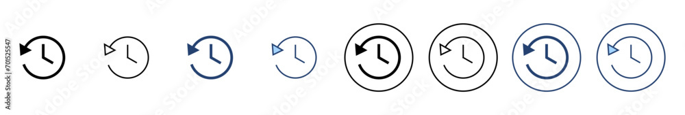 History icon vector. recent event history sign and symbol History icon vector. recent event history sign and symbol