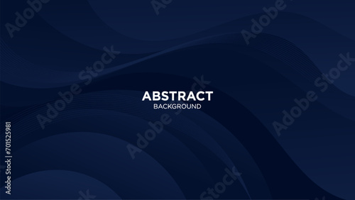 Abstract Dark Blue liquid background. Modern background design. gradient color. Dynamic Waves. Fluid shapes composition. Fit for website, banners, wallpapers, brochure, posters