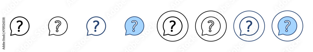 Question icon vector. question mark sign and symbol - obrazy, fototapety, plakaty 