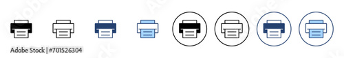 Print icon vector. printer sign and symbol