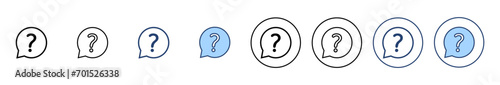 Question icon vector. question mark sign and symbol