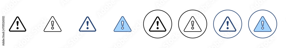 Exclamation danger icon vector. attention sign and symbol. attention sign Exclamation danger icon vector. attention sign and symbol. attention sign