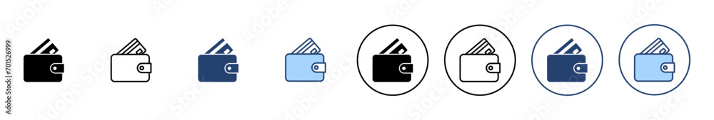 Wallet icon vector. wallet sign and symbol Wallet icon vector. wallet sign and symbol