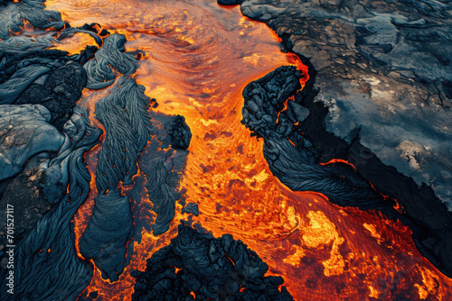 Lava Flow made with Generative AI Technology