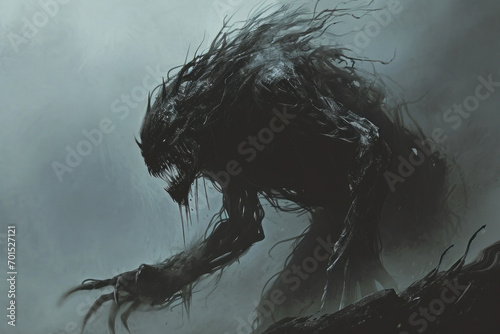 Dark Monster made with Generative AI Technology