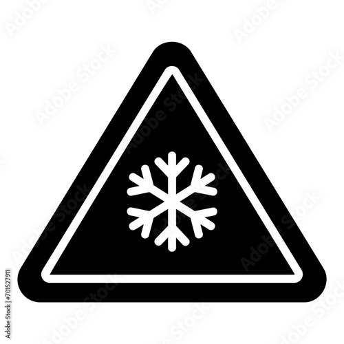 low temperature glyph icon