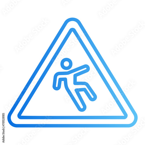 slippery floor gradient icon