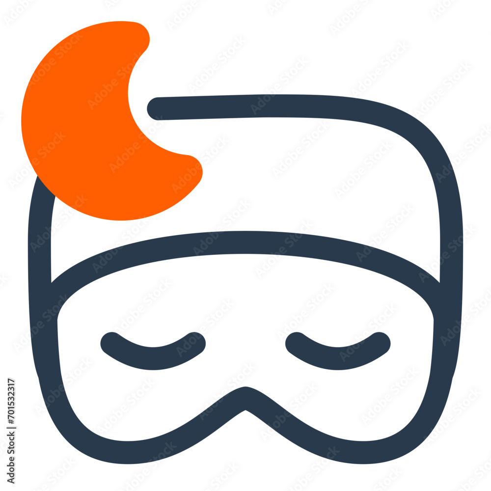 Silky Sleep Mask Vector Icon Illustration for Darkened Slumber Silky Sleep Mask Vector Icon Illustration for Darkened Slumber
