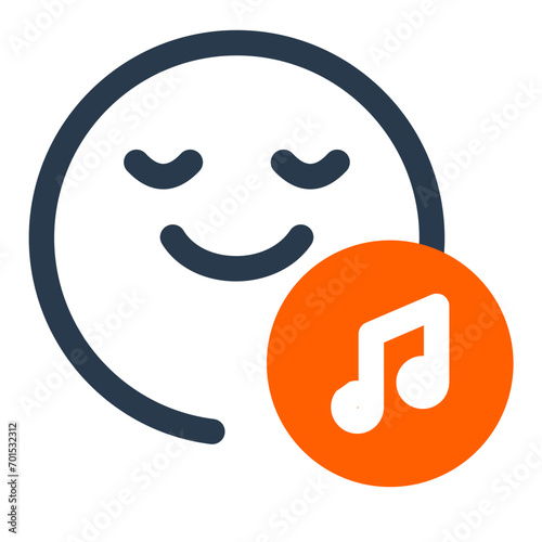 Calming Relaxation Vector Icon Illustration for Serene Sleep