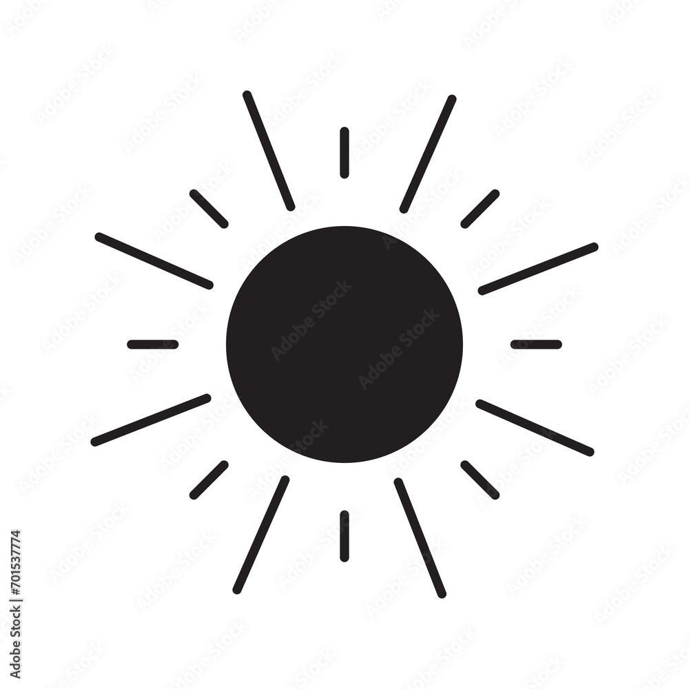 Sun Summer Icon vector flat trendy style illustration..eps