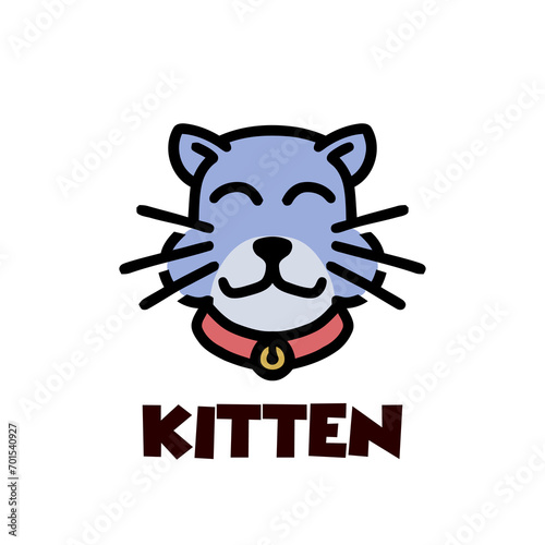 Cat fun happy mascot logo
