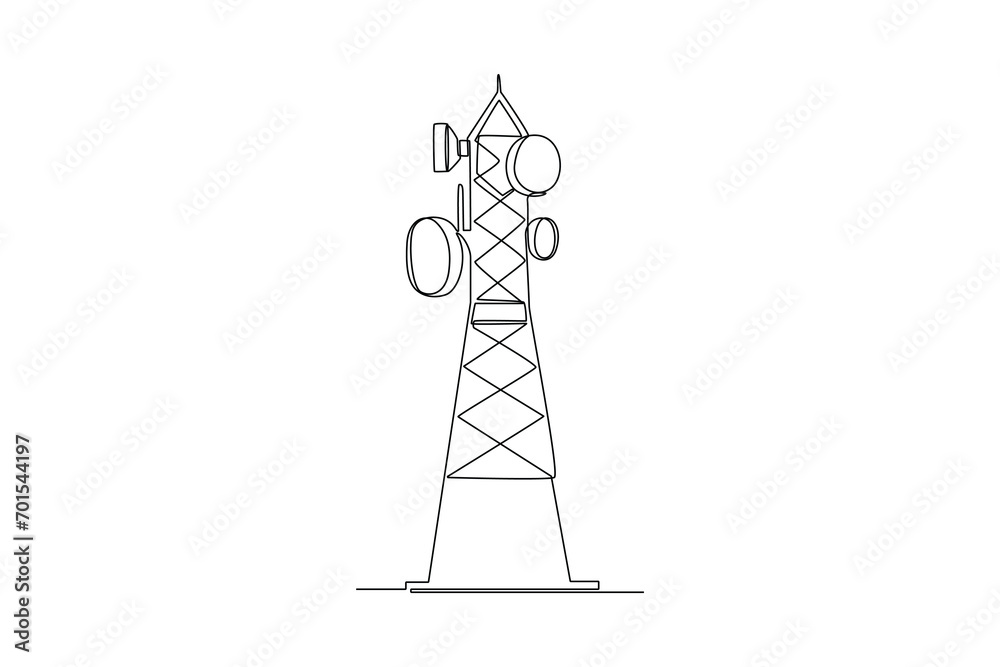 One continuous line drawing of Information technology concept. Doodle vector illustration in simple linear style. One continuous line drawing of Information technology concept. Doodle vector illustration in simple linear style.