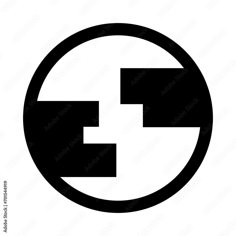 abstract globe icon abstract globe icon