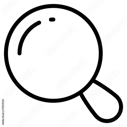 Search magnifying glass flat icon