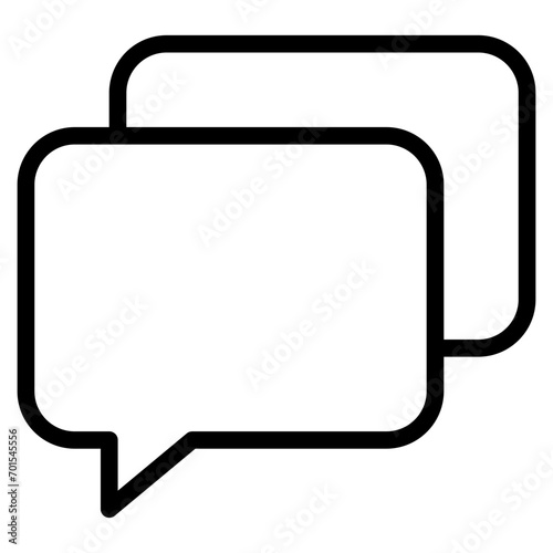 Chat vector icon. Talk bubble speech icon. Blank empty bubbles vector design elements.