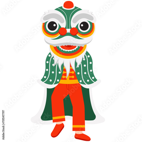 Lion Dances Character Illustartion