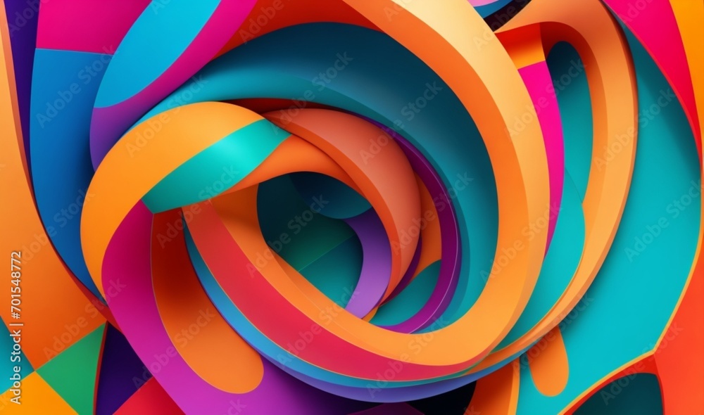 Abstract loop color geometrical from AI Generative Abstract loop color geometrical from AI Generative