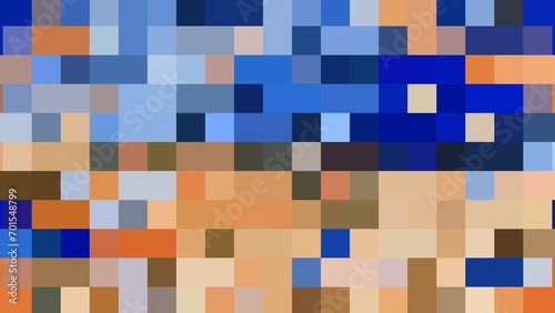 Abstract background using pixels with aesthetic geometric shapes