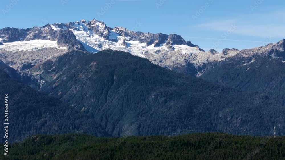 Aerial view of mountains with glaciers near Squamish, British Columbia, Canada. Aerial view of mountains with glaciers near Squamish, British Columbia, Canada.