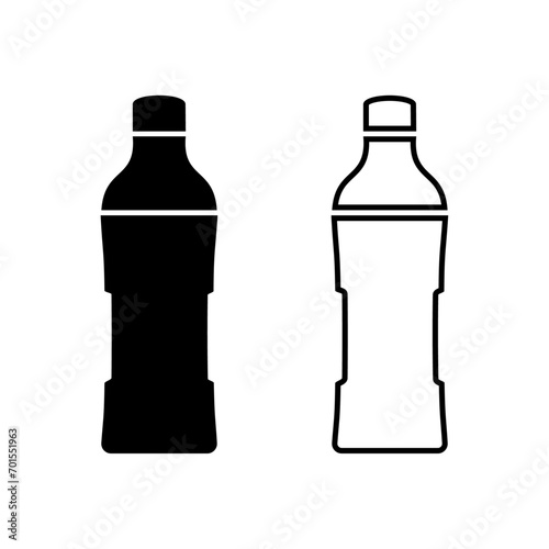 black bottle icon vector design