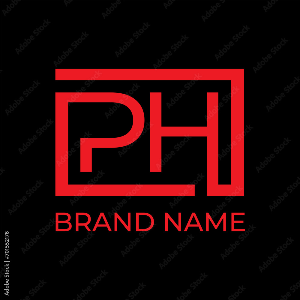 PH initial logo design concept PH initial logo design concept
