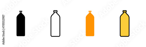 Bottle icon set vector. bottle sign and symbol