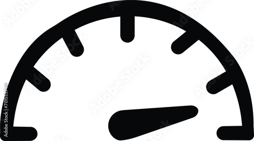 Speedometer, tachometer icon. Speed indicator sign. Internet car speed. Performance concept, Fast speed sign. Flat simple icon - stock vector. isolated on transparent background, used for mobile, app,