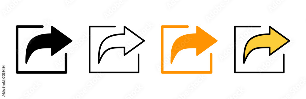 Share icon set vector. Sharing sign and symbol Share icon set vector. Sharing sign and symbol