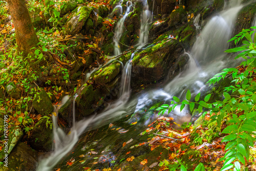 Autumn Waterfall, Tremont, Great Smoky Mountains National Park photo