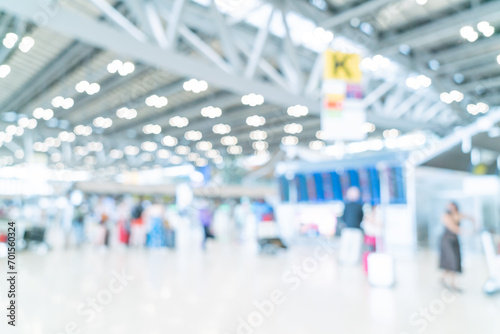 abstract blur airport terminal for background