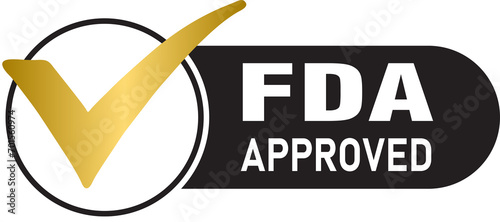FDA Approved Food and Drug Administration golden label