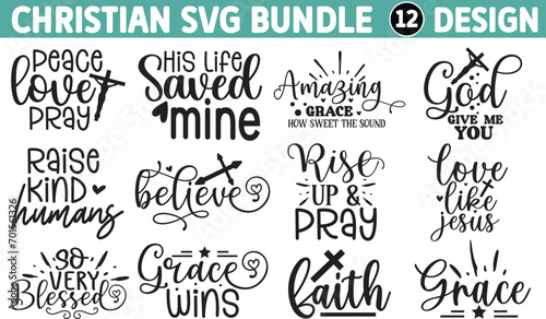 Christian SVG Bundle, Scripture Bundle, Bible Verse Bundle, Religious SVG, Jesus, God, Faith svg