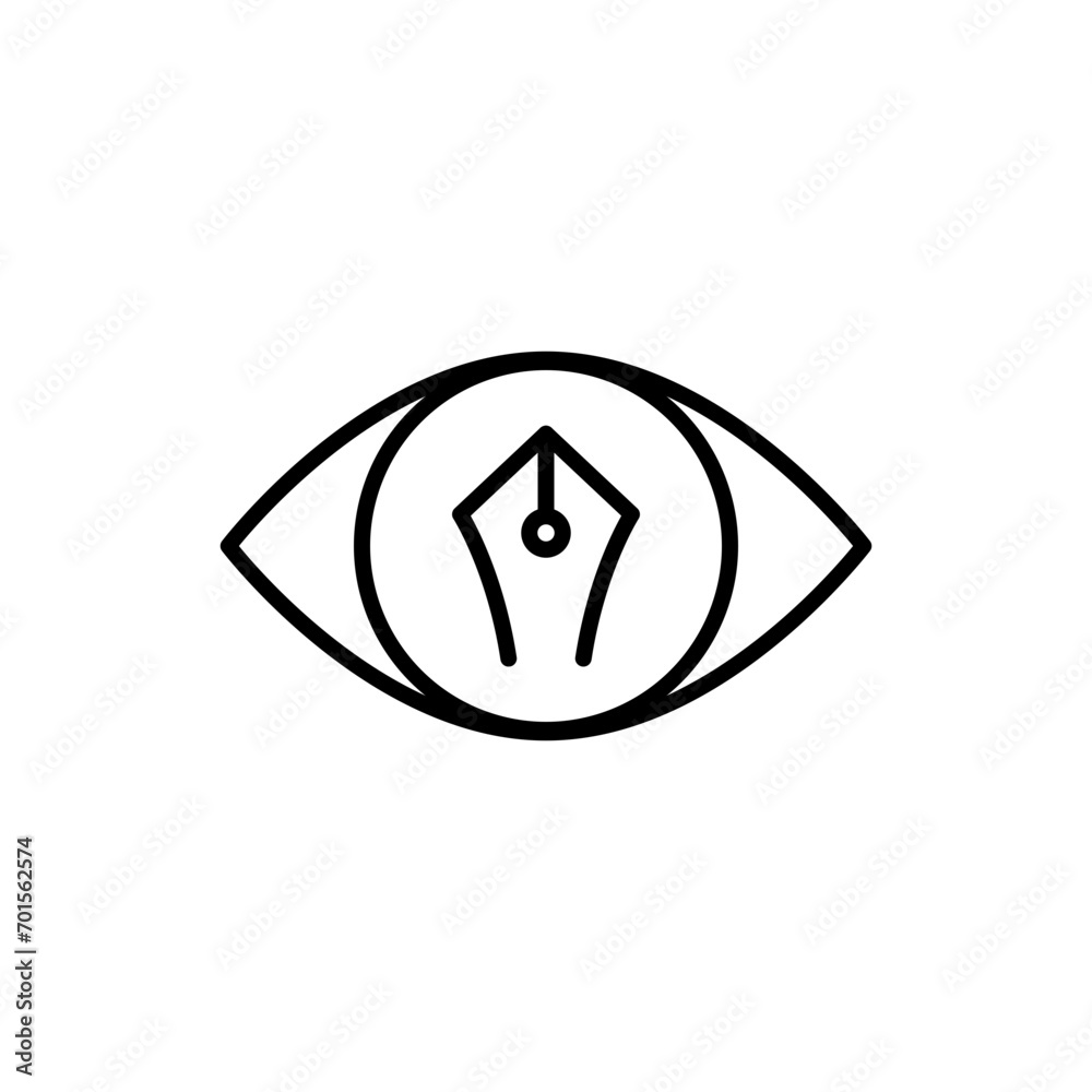 Creative eye outline icons, minimalist vector illustration ,simple transparent graphic element .Isolated on white background Creative eye outline icons, minimalist vector illustration ,simple transparent graphic element .Isolated on white background