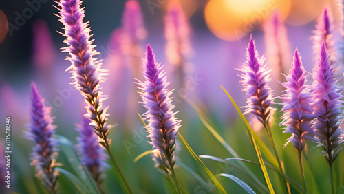 flowers in a field with epic light