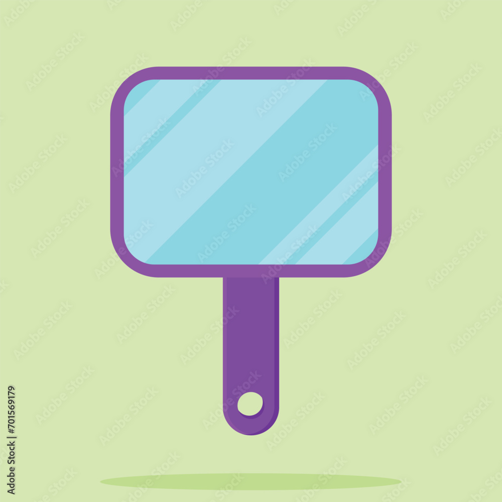 Hand mirror icon. Subtable to place on furniture, interior, etc. Hand mirror icon. Subtable to place on furniture, interior, etc.