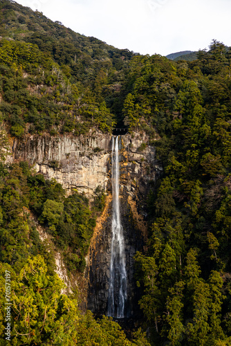 Nachi waterfall nature forest landscape. Kumano  Kansai  Japan