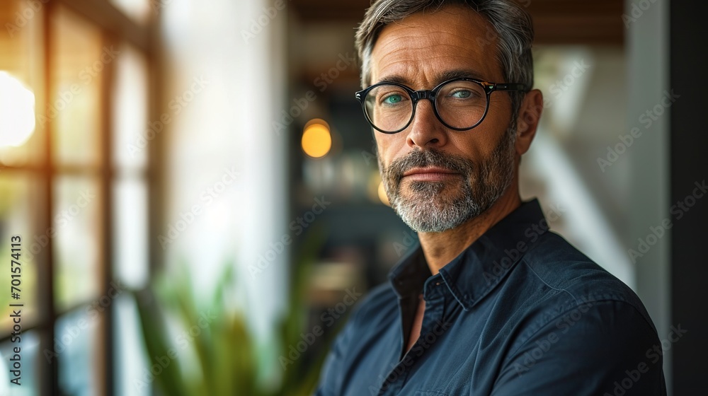 Confident handsome mature businessman professional financial advisor, executive leader, manager Confident handsome mature businessman professional financial advisor, executive leader, manager
