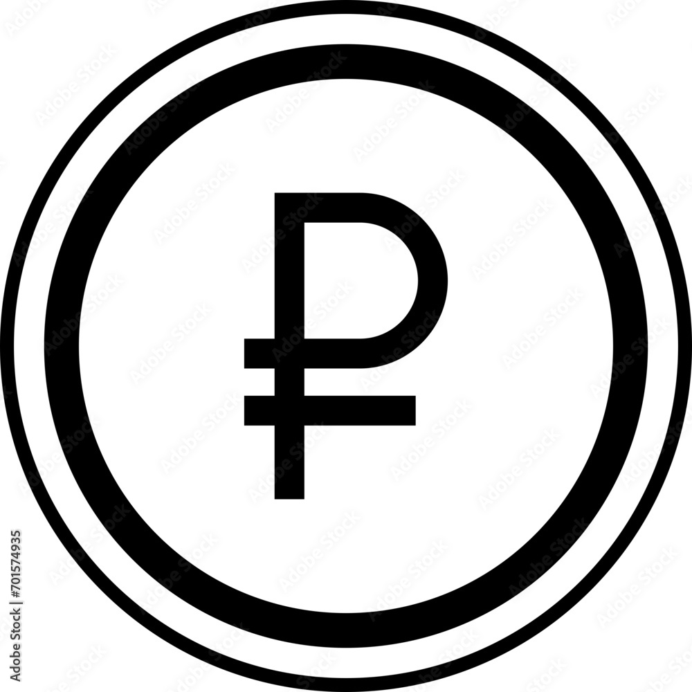Russian Rouble Coin icon Russian Rouble Coin icon