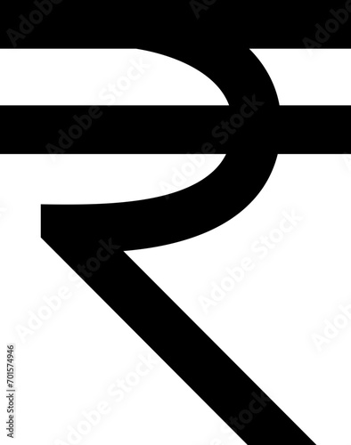 Indian rupee coin icon photo