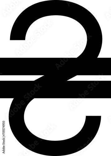 Ukrainian hryvnia coin icon
