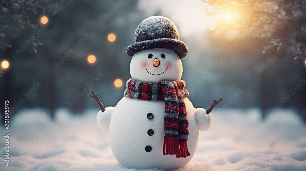 snowman of snow