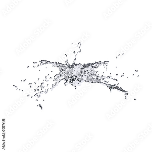 futuristic chrome liquid Abstract metallic shape 3d render